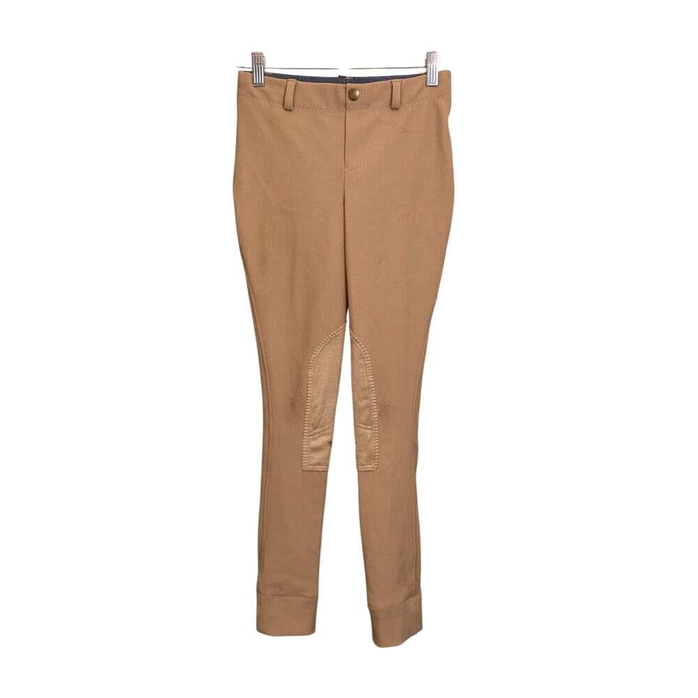 TuffRider Jodhpurs Horse Riding Pants Girls Youth 11 Tan Knee Patch Breeches